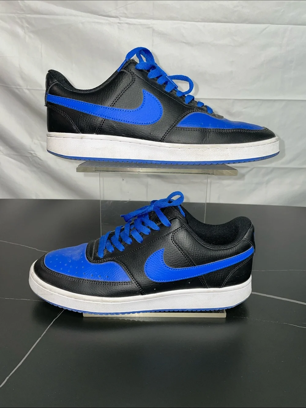 NIKE COURT VISION LOW BLACK GAME ROYAL SNEAKERS FTL-09-006